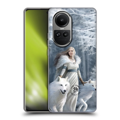 Anne Stokes Wolves Winter Guardians Soft Gel Case for OPPO Reno10 5G / Reno10 Pro 5G