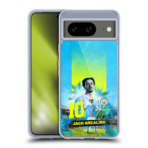 Manchester City Man City FC 2023/24 First Team Jack Grealish Soft Gel Case for Google Pixel 8