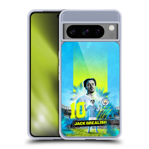 Manchester City Man City FC 2023/24 First Team Jack Grealish Soft Gel Case for Google Pixel 8 Pro