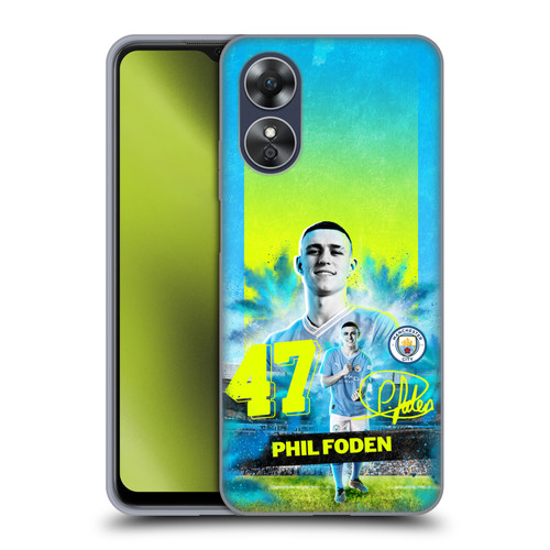 Manchester City Man City FC 2023/24 First Team Phil Foden Soft Gel Case for OPPO A17