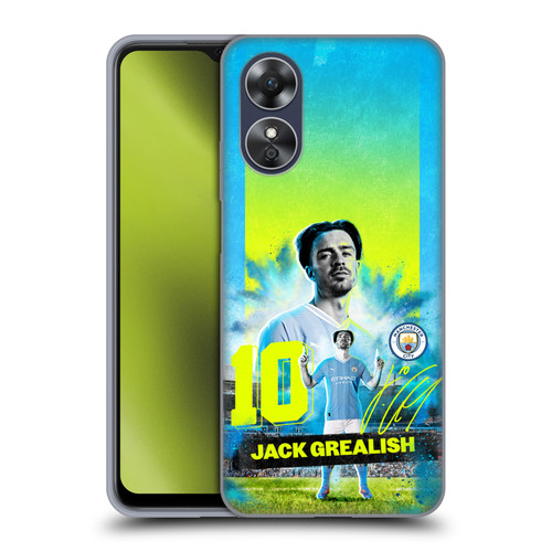 Manchester City Man City FC 2023/24 First Team Jack Grealish Soft Gel Case for OPPO A17