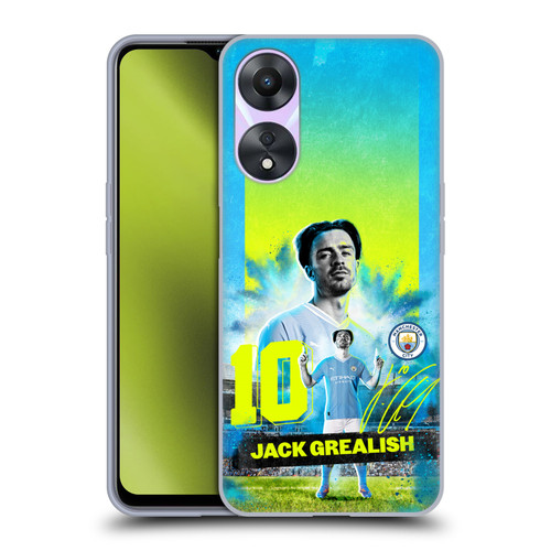 Manchester City Man City FC 2023/24 First Team Jack Grealish Soft Gel Case for OPPO A78 4G