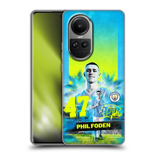 Manchester City Man City FC 2023/24 First Team Phil Foden Soft Gel Case for OPPO Reno10 5G / Reno10 Pro 5G