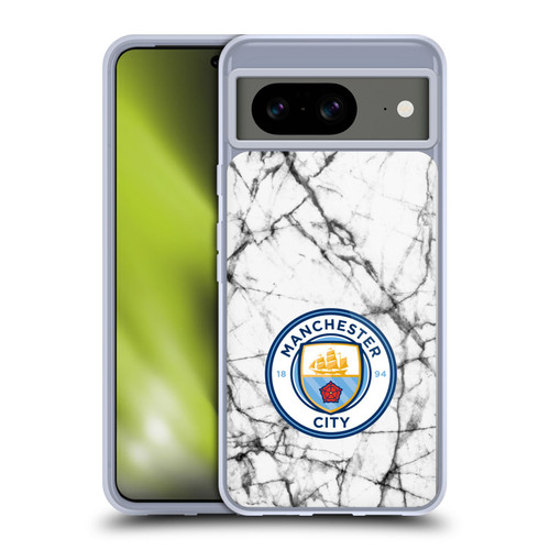 Manchester City Man City FC Marble Badge Full Colour Soft Gel Case for Google Pixel 8