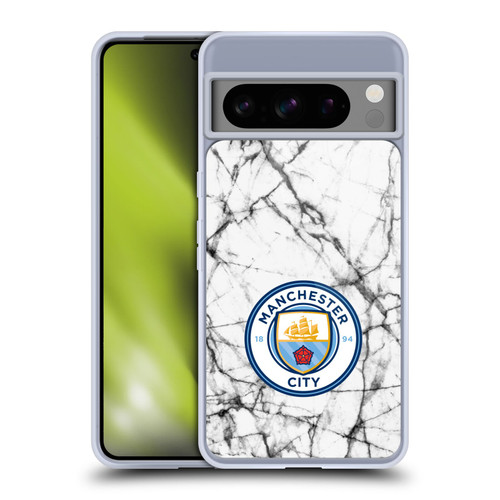 Manchester City Man City FC Marble Badge Full Colour Soft Gel Case for Google Pixel 8 Pro