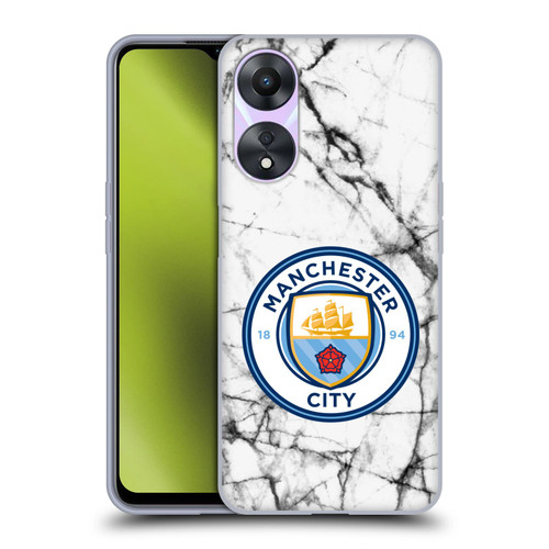 Manchester City Man City FC Marble Badge Full Colour Soft Gel Case for OPPO A78 4G