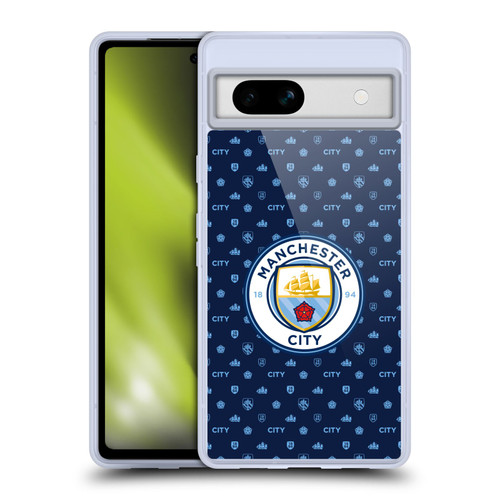 Manchester City Man City FC Patterns Dark Blue Soft Gel Case for Google Pixel 7a
