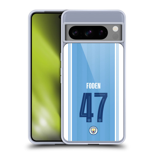 Manchester City Man City FC 2023/24 Players Home Kit Phil Foden Soft Gel Case for Google Pixel 8 Pro