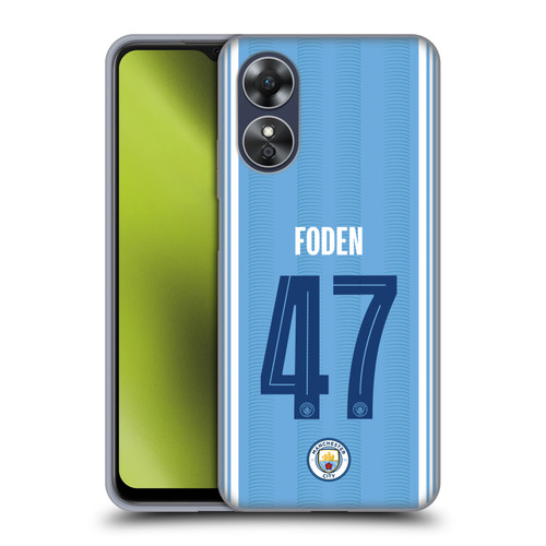 Manchester City Man City FC 2023/24 Players Home Kit Phil Foden Soft Gel Case for OPPO A17