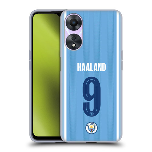 Manchester City Man City FC 2023/24 Players Home Kit Erling Haaland Soft Gel Case for OPPO A78 4G