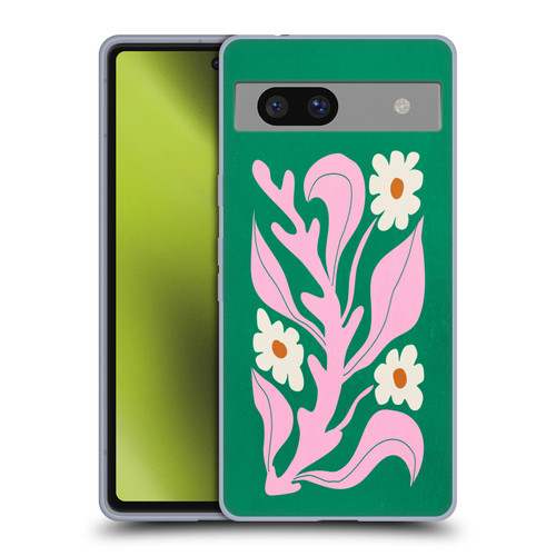 Ayeyokp Plants And Flowers Green Les Fleurs Color Soft Gel Case for Google Pixel 7a