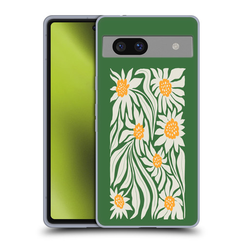 Ayeyokp Plants And Flowers Sunflowers Green Soft Gel Case for Google Pixel 7a