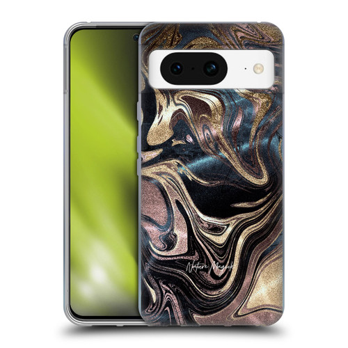 Nature Magick Luxe Gold Marble Metallic Copper Soft Gel Case for Google Pixel 8