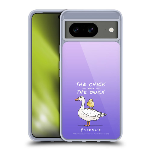 Friends TV Show Key Art Chick And Duck Soft Gel Case for Google Pixel 8