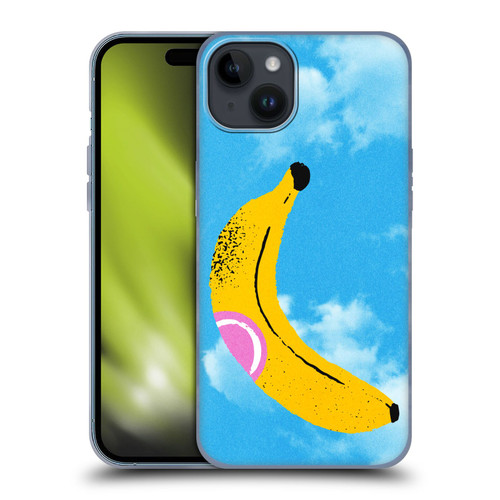Ayeyokp Pop Banana Pop Art Sky Soft Gel Case for Apple iPhone 15 Plus