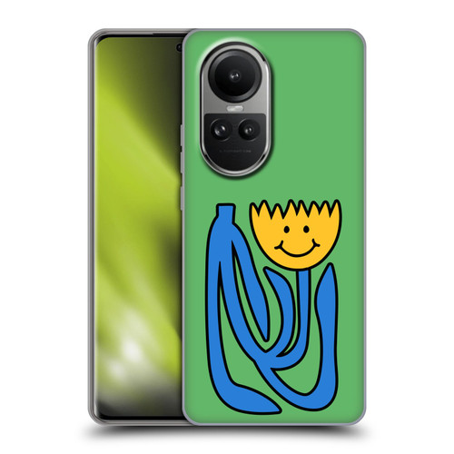 Ayeyokp Pop Flower Of Joy Green Soft Gel Case for OPPO Reno10 5G / Reno10 Pro 5G