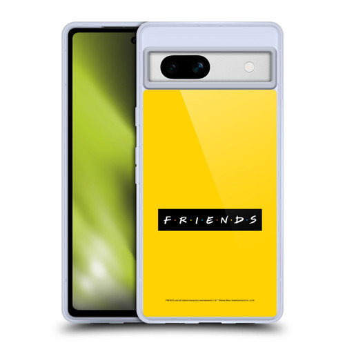 Friends TV Show Logos Pattern Soft Gel Case for Google Pixel 7a