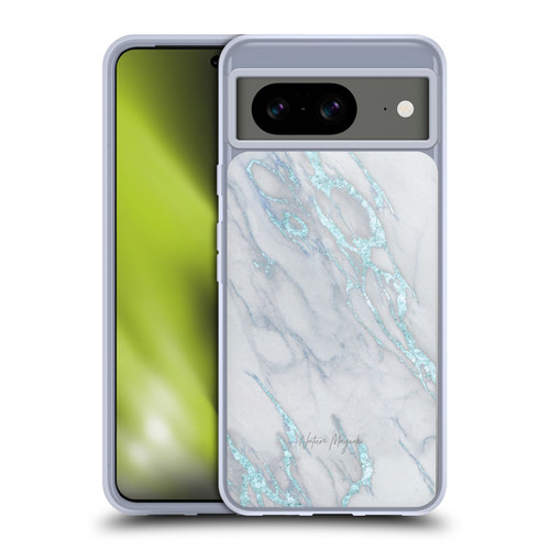 Nature Magick Marble Metallics Blue Soft Gel Case for Google Pixel 8