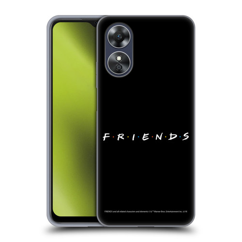 Friends TV Show Logos Black Soft Gel Case for OPPO A17