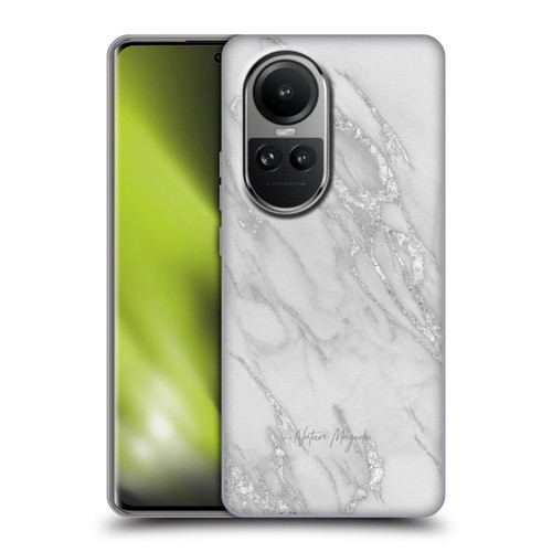 Nature Magick Marble Metallics Silver Soft Gel Case for OPPO Reno10 5G / Reno10 Pro 5G