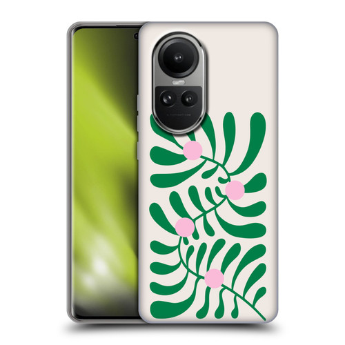 Ayeyokp Plant Pattern Summer Bloom White Soft Gel Case for OPPO Reno10 5G / Reno10 Pro 5G