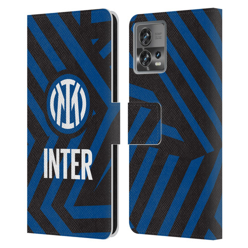 Fc Internazionale Milano Patterns Abstract 1 Leather Book Wallet Case Cover For Motorola Moto Edge 30 Fusion