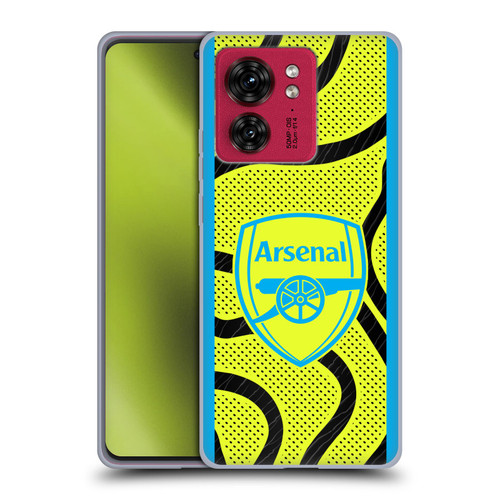 Arsenal FC 2023/24 Crest Kit Away Soft Gel Case for Motorola Moto Edge 40
