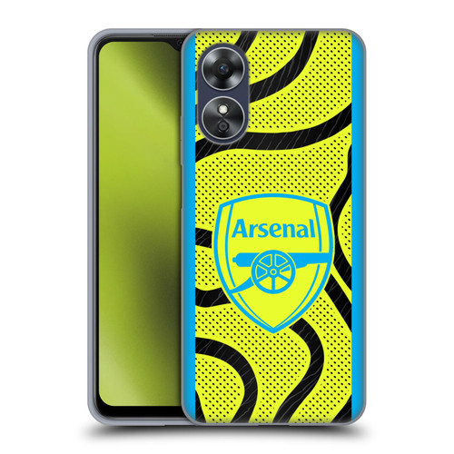 Arsenal FC 2023/24 Crest Kit Away Soft Gel Case for OPPO A17