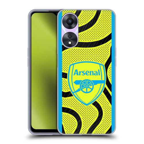 Arsenal FC 2023/24 Crest Kit Away Soft Gel Case for OPPO A78 5G