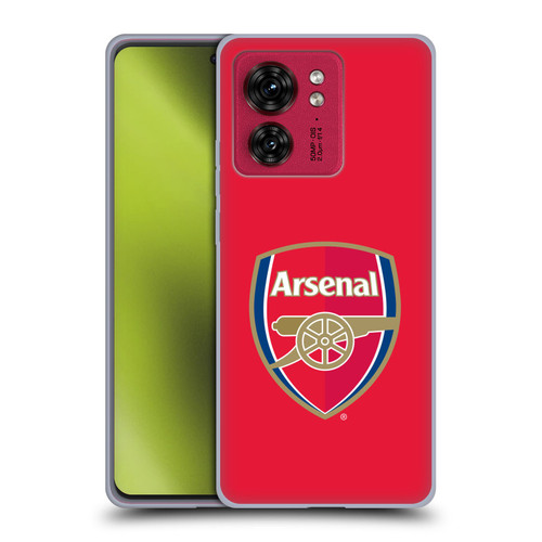 Arsenal FC Crest 2 Full Colour Red Soft Gel Case for Motorola Moto Edge 40