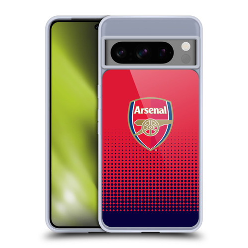 Arsenal FC Crest 2 Fade Soft Gel Case for Google Pixel 8 Pro