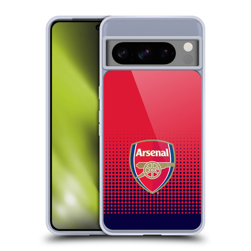Arsenal FC Crest 2 Fade Soft Gel Case for Google Pixel 8 Pro