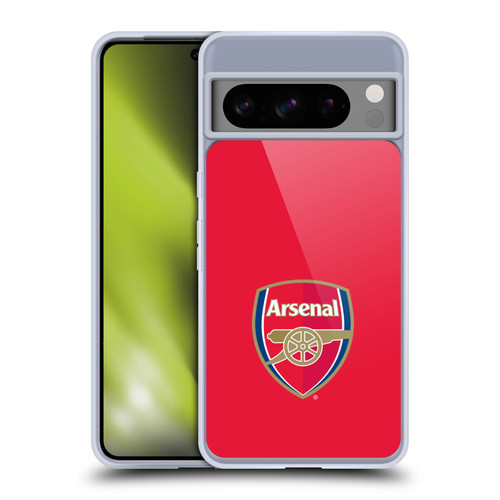 Arsenal FC Crest 2 Full Colour Red Soft Gel Case for Google Pixel 8 Pro