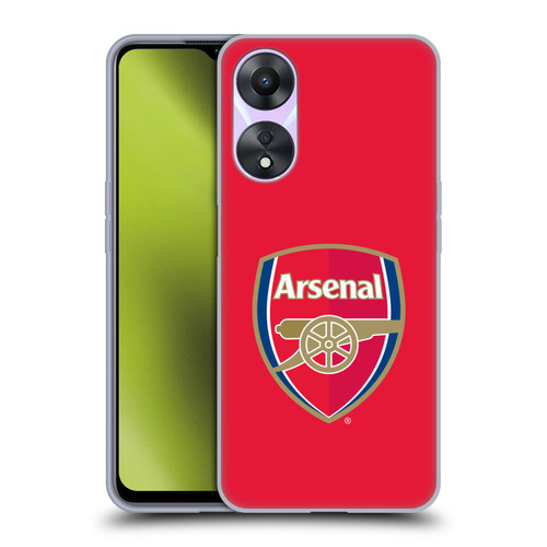 Arsenal FC Crest 2 Full Colour Red Soft Gel Case for OPPO A78 5G
