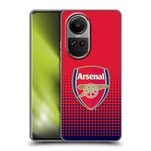 Arsenal FC Crest 2 Fade Soft Gel Case for OPPO Reno10 5G / Reno10 Pro 5G