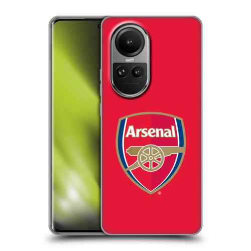 Arsenal FC Crest 2 Full Colour Red Soft Gel Case for OPPO Reno10 5G / Reno10 Pro 5G