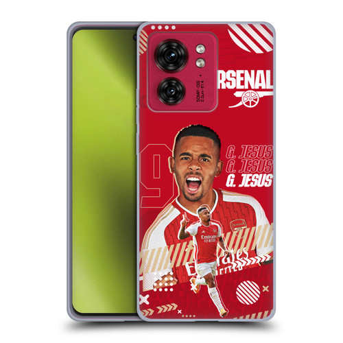 Arsenal FC 2023/24 First Team Gabriel Jesus Soft Gel Case for Motorola Moto Edge 40