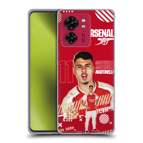 Arsenal FC 2023/24 First Team Gabriel Soft Gel Case for Motorola Moto Edge 40