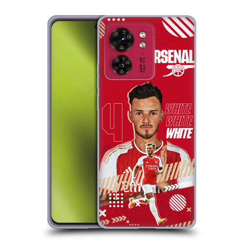 Arsenal FC 2023/24 First Team Ben White Soft Gel Case for Motorola Moto Edge 40