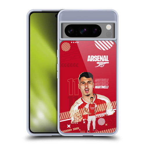 Arsenal FC 2023/24 First Team Gabriel Soft Gel Case for Google Pixel 8 Pro