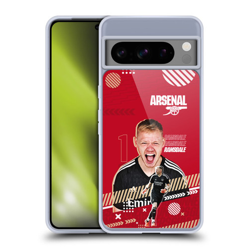 Arsenal FC 2023/24 First Team Aaron Ramsdale Soft Gel Case for Google Pixel 8 Pro