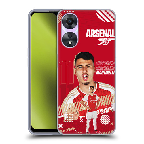 Arsenal FC 2023/24 First Team Gabriel Soft Gel Case for OPPO A78 4G