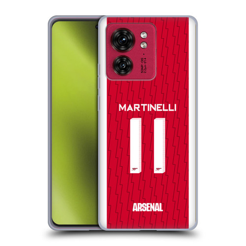 Arsenal FC 2023/24 Players Home Kit Gabriel Soft Gel Case for Motorola Moto Edge 40