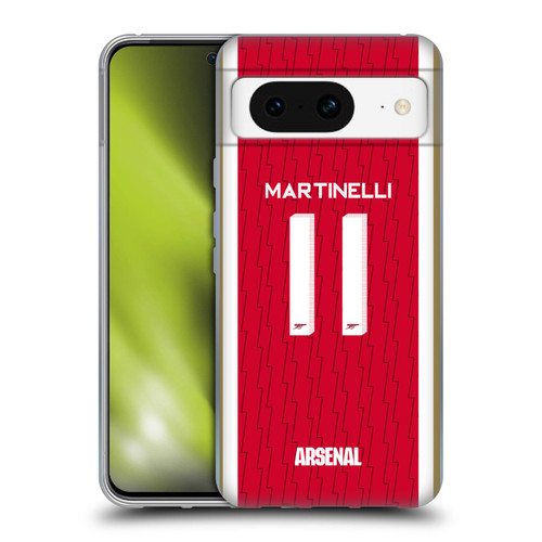 Arsenal FC 2023/24 Players Home Kit Gabriel Soft Gel Case for Google Pixel 8