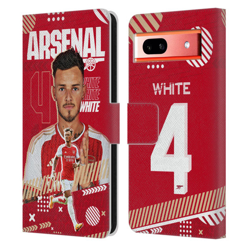 Arsenal FC 2023/24 First Team Ben White Leather Book Wallet Case Cover For Google Pixel 7a