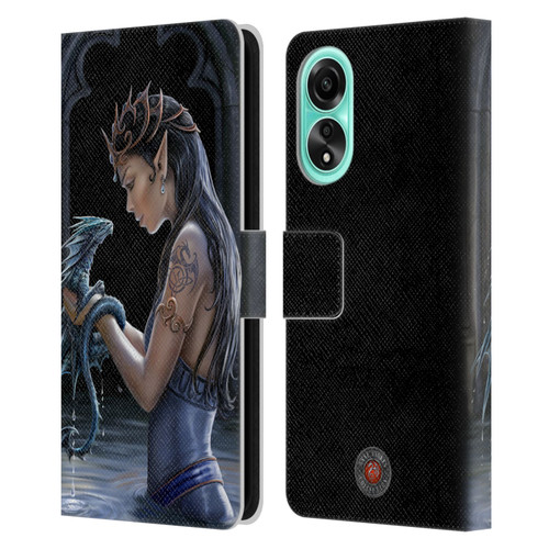 Anne Stokes Dragon Friendship Water Leather Book Wallet Case Cover For OPPO A78 4G