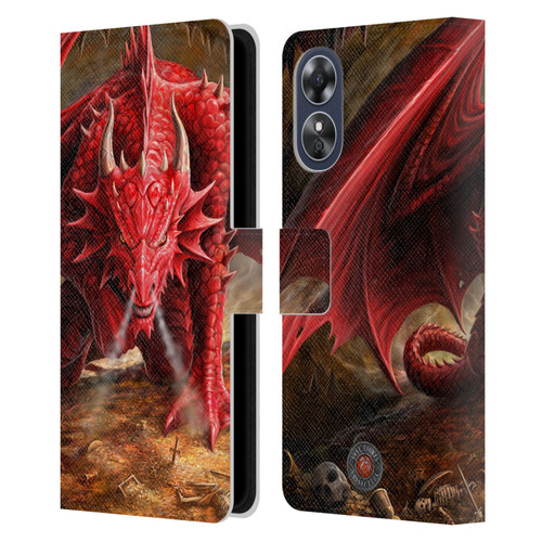 Anne Stokes Dragons Lair Leather Book Wallet Case Cover For OPPO A17