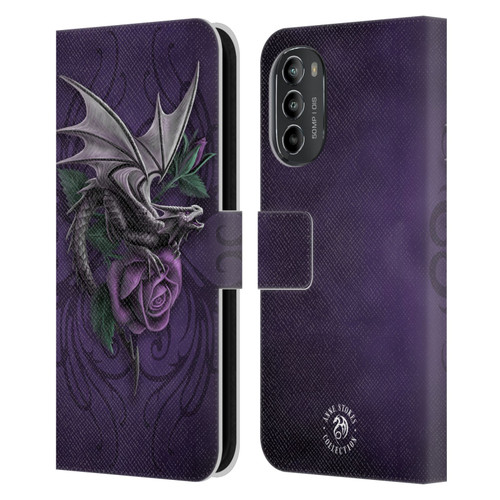 Anne Stokes Dragons 3 Beauty 2 Leather Book Wallet Case Cover For Motorola Moto G82 5G