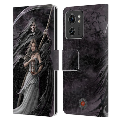 Anne Stokes Gothic Summon the Reaper Leather Book Wallet Case Cover For Motorola Moto Edge 40