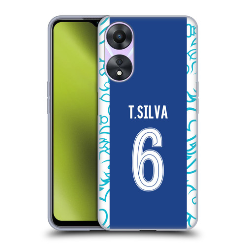 Chelsea Football Club 2022/23 Players Home Kit Thiago Silva Soft Gel Case for OPPO A78 4G